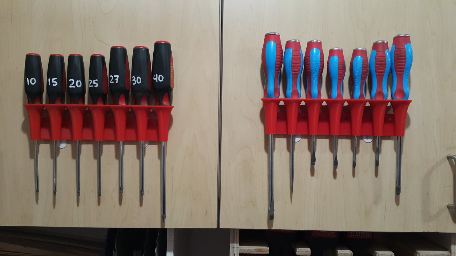 Wall Mounted Screwdriver Holders