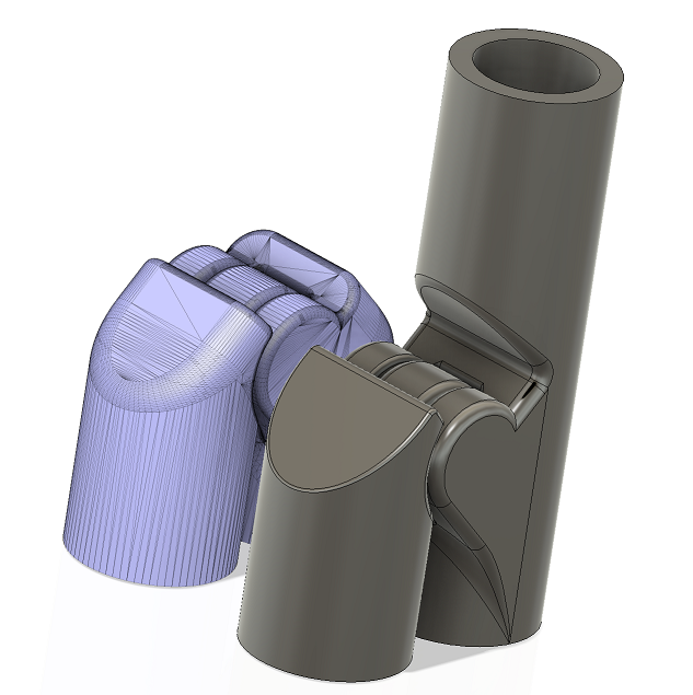 Hinged Corner for PVC Gates w/ vertical