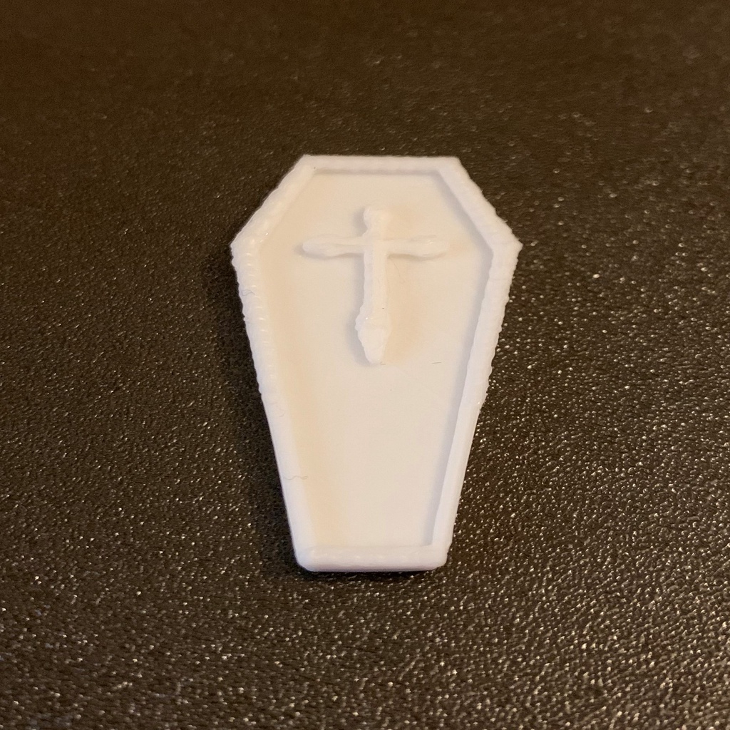 Simple Mini D&D Coffin / Coffin with Cross