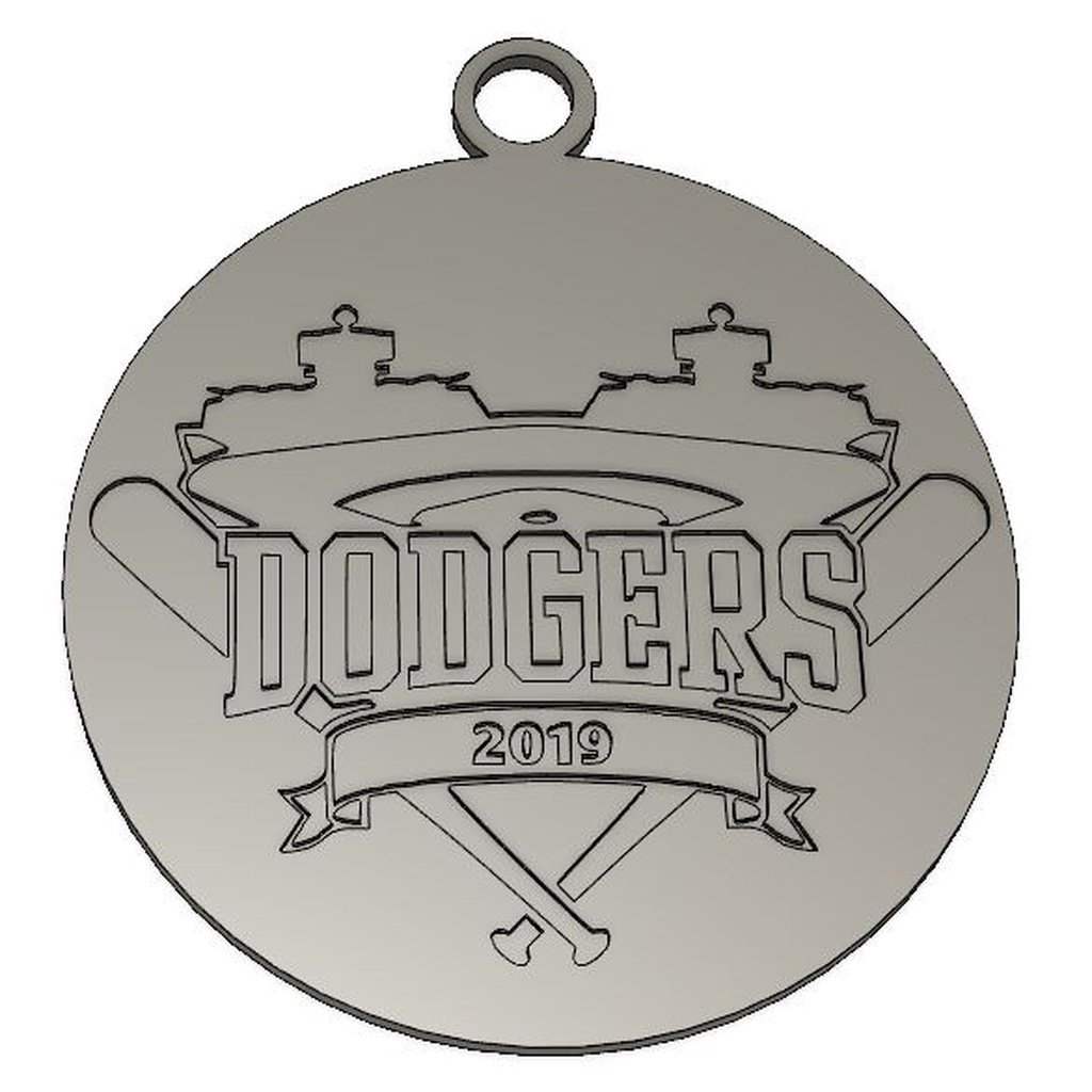 LA Dodgers Ornament 2019