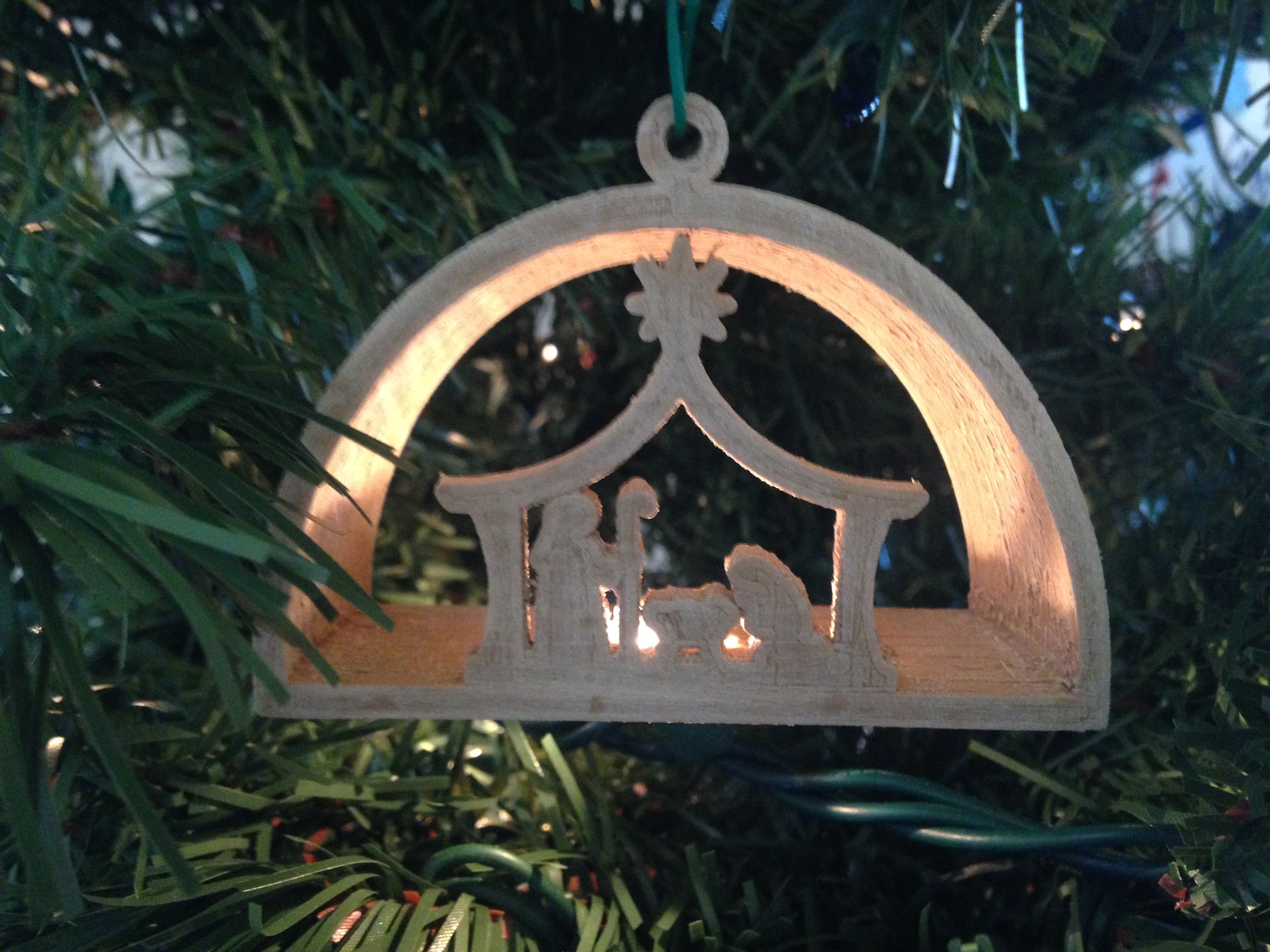 Nativity Manger Ornament