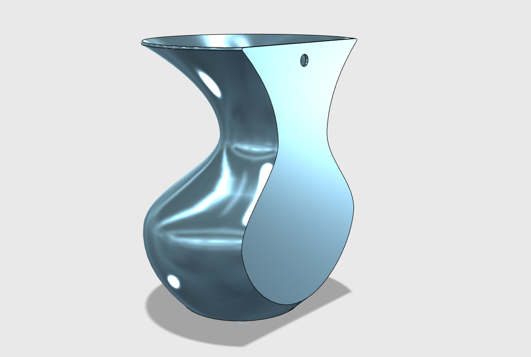 Vase on wall