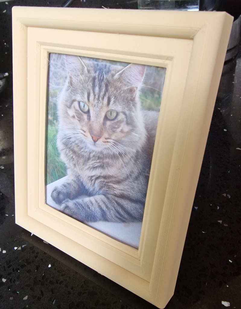 Small Picture Frame with hinged rear stay