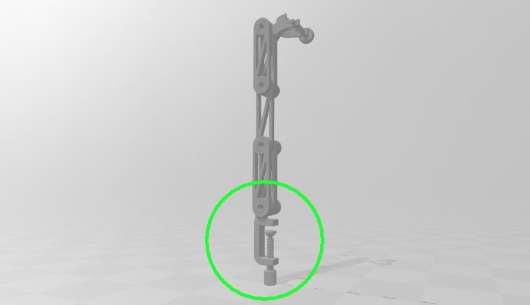 Electronic Microscope G-Clamp Base