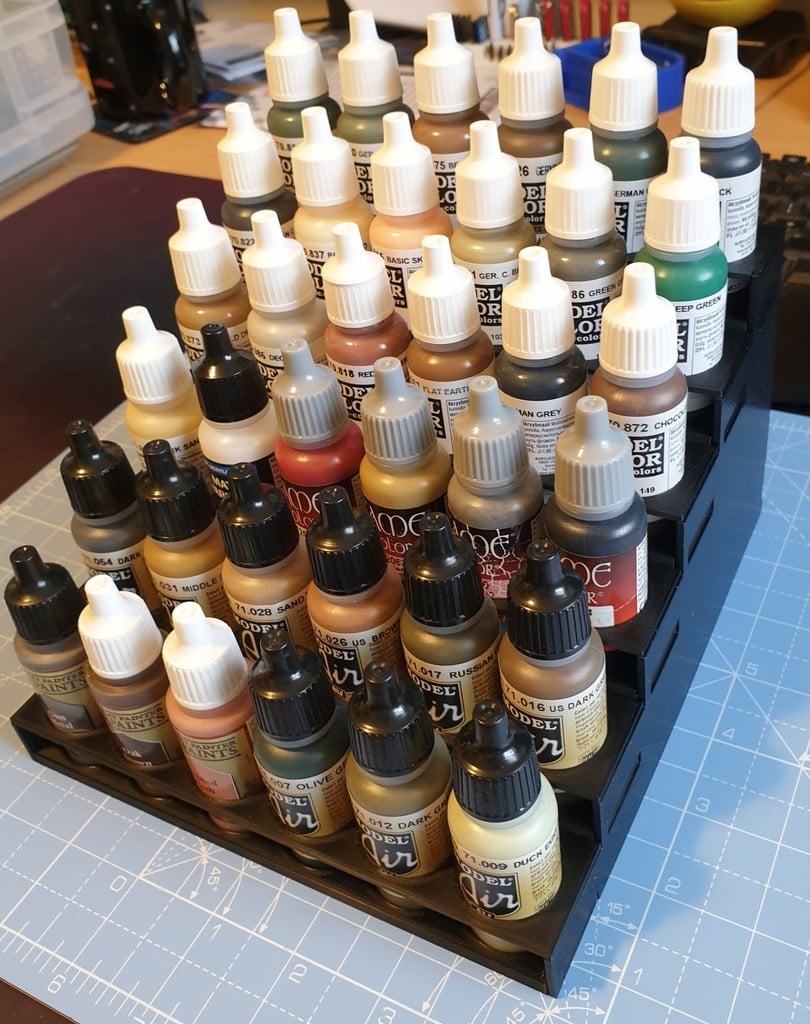 Expandable Compact Hobby Paint Rack