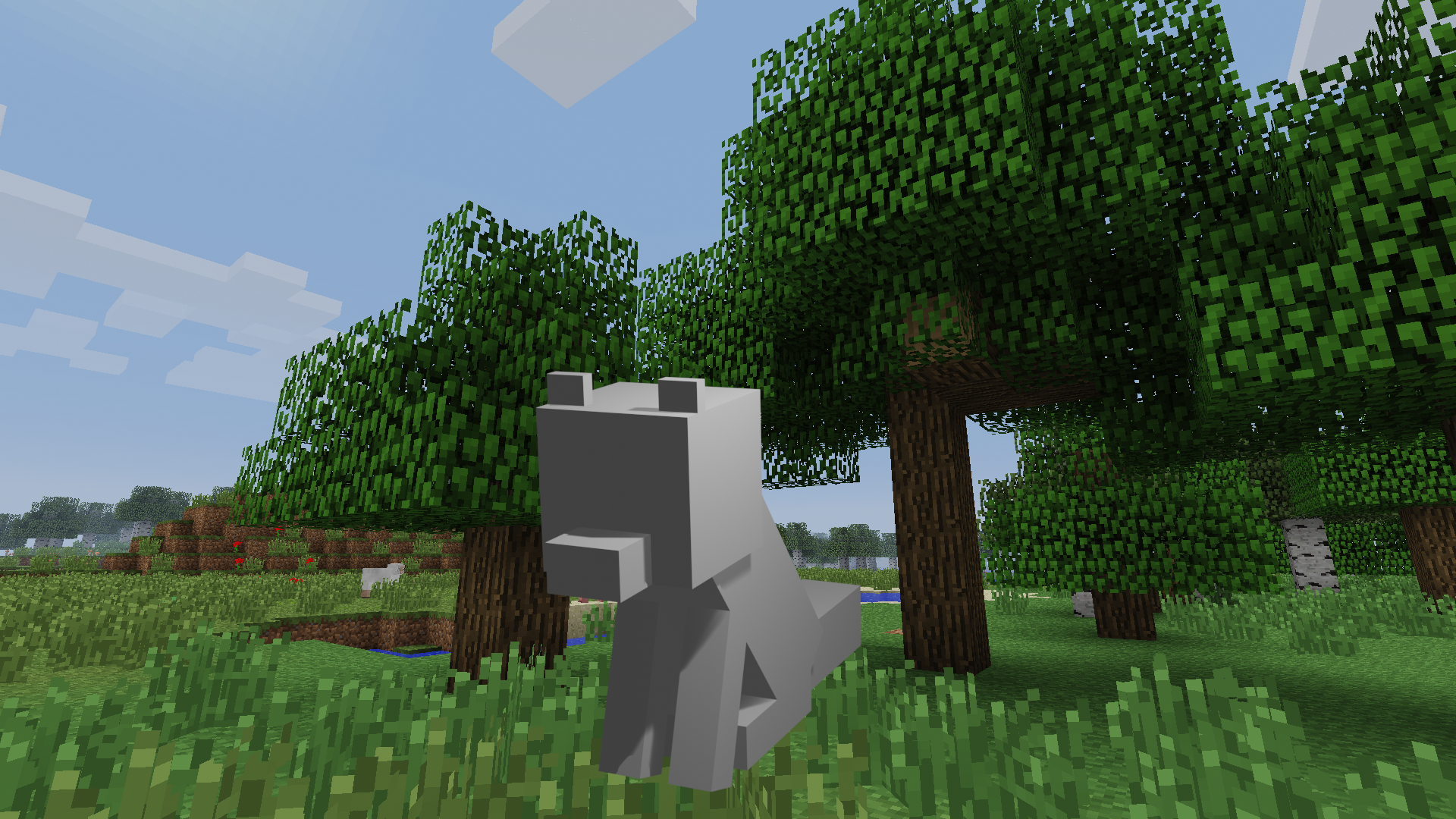 Minecraft sitting Fox