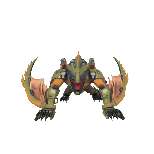 Miniatura 4 do modelo 3D 巨兽战场_风刀龙[WindBladeDragon]