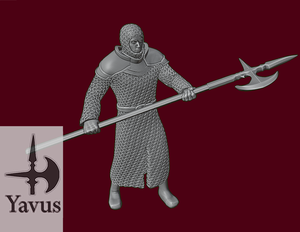 Chainmail Brute With Halberd - Fighter, Cleric or Paladin