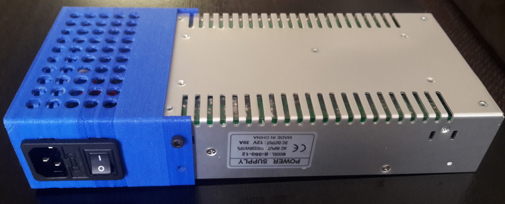Printer/CNC power supply switch enclosure (IEC 320)