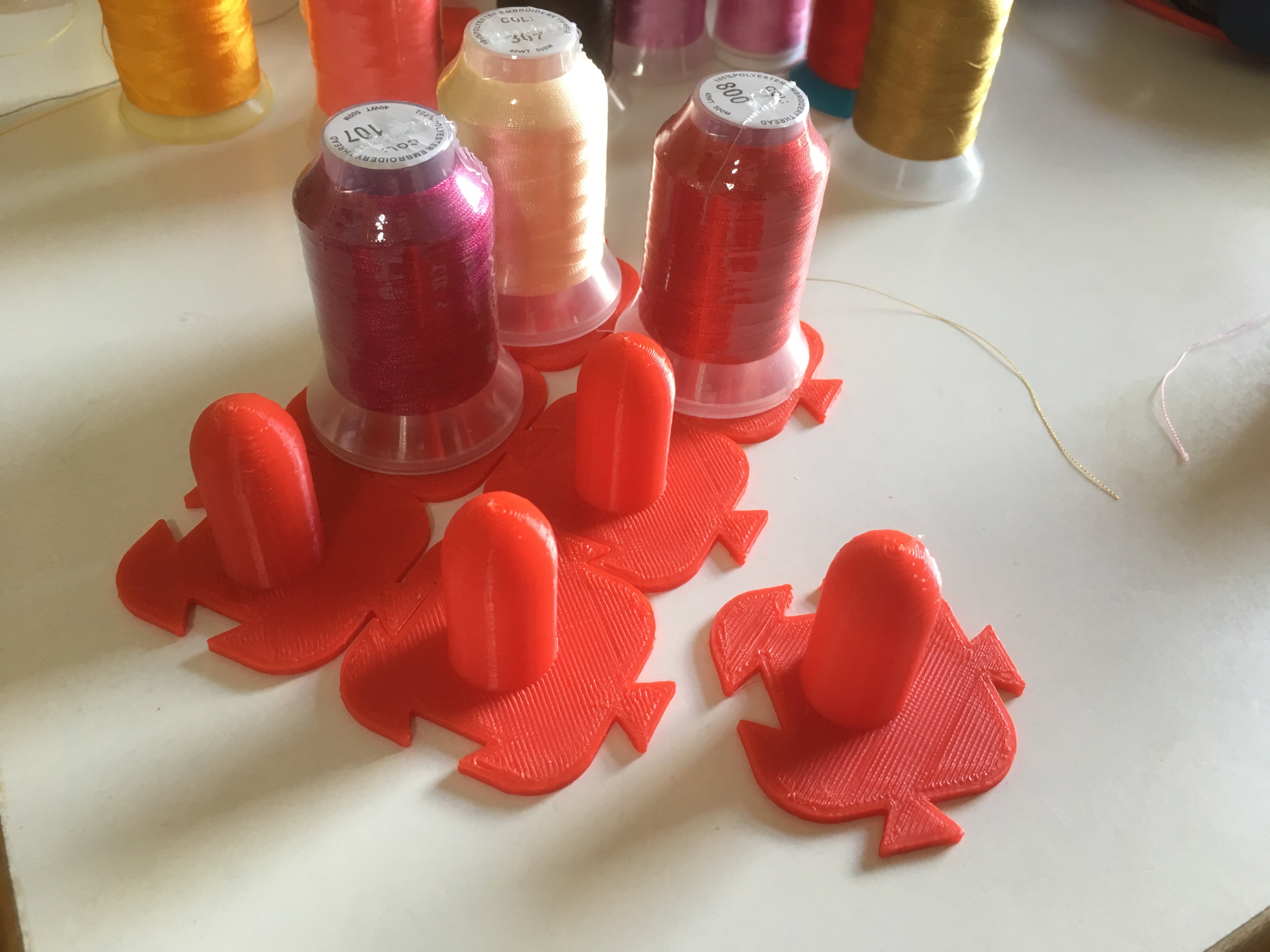 Embroidery Thread Bobbin Snap Fit Holders and Organiser