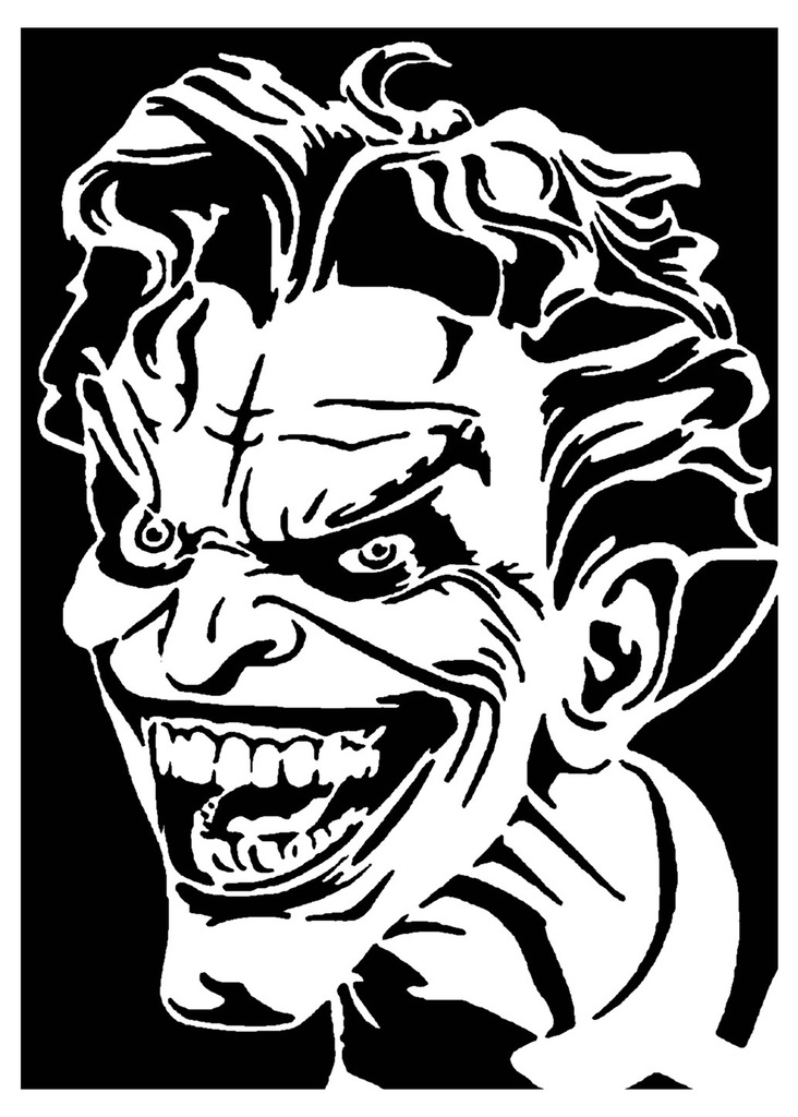 The Joker stencil 7