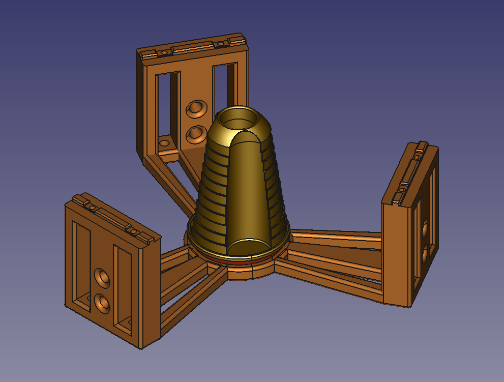 Anycubic Kossel Plus Top Internal Spool holder - Fixed
