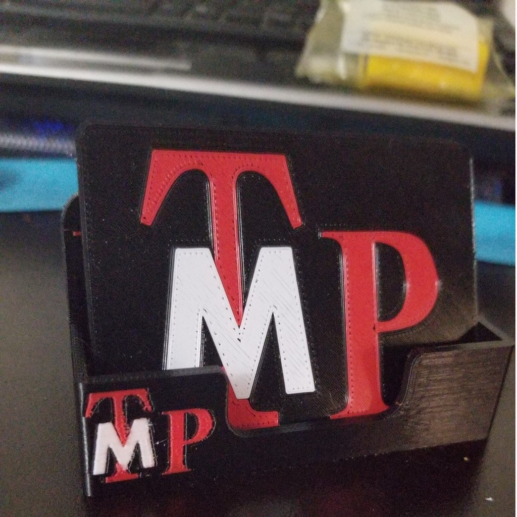 Wall mounted business card holder(multimaterial)