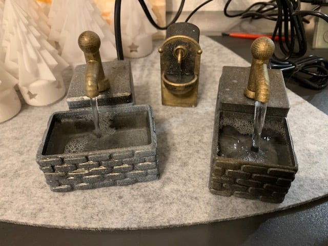 mini table fountain full functional water well