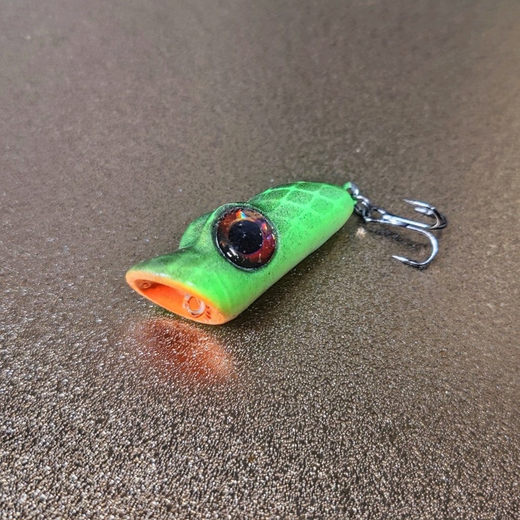 Micro popper fishing lure