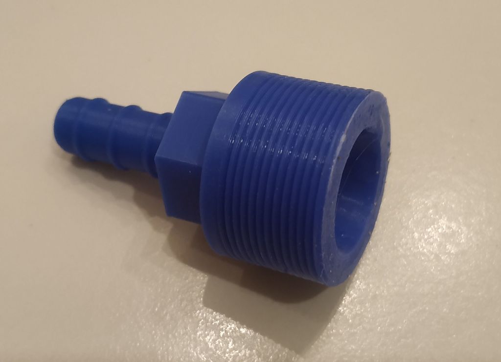 Faucet M24x1 to hose ID 8mm Adapter long