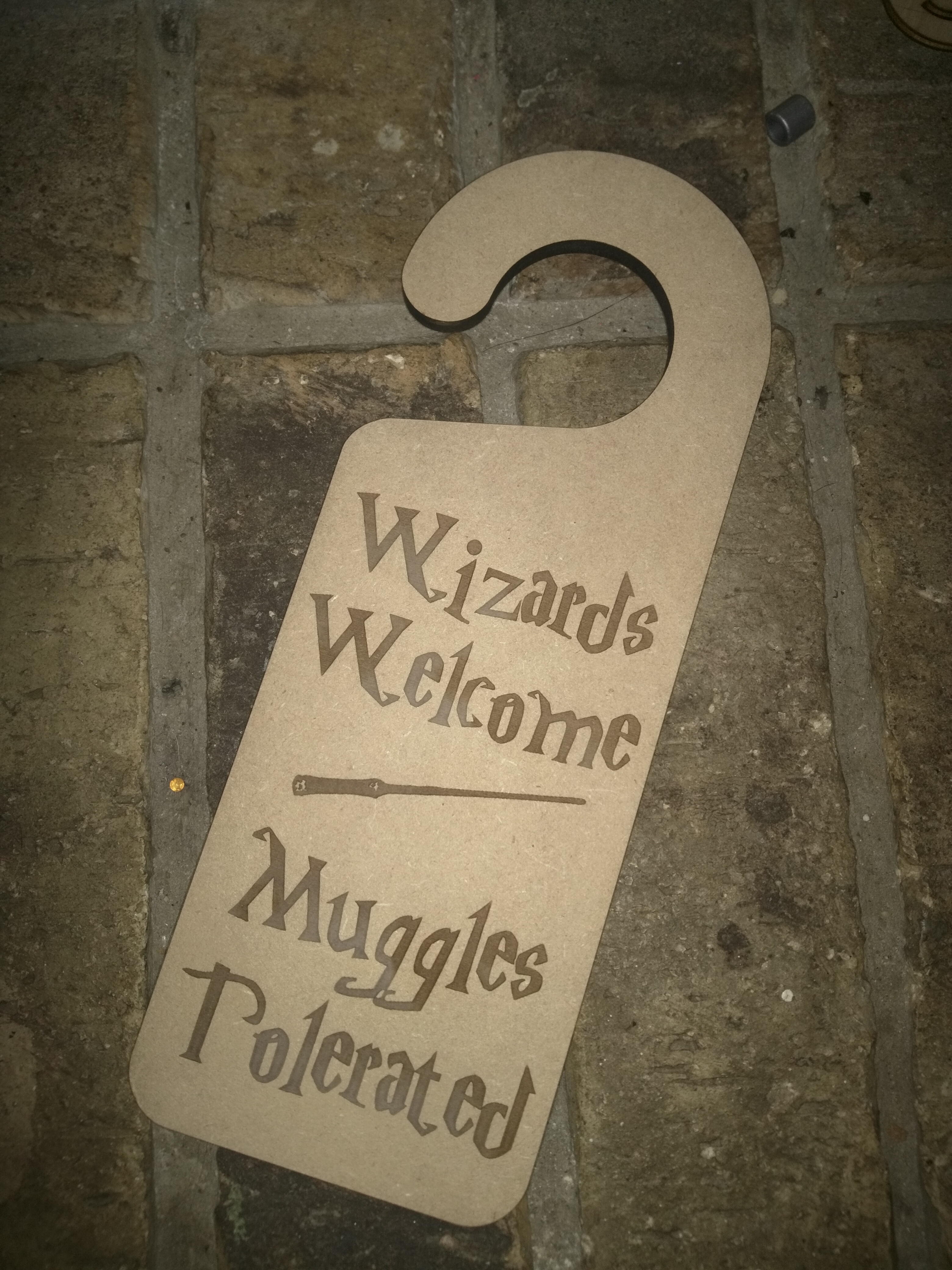 Wizards door knob hanger