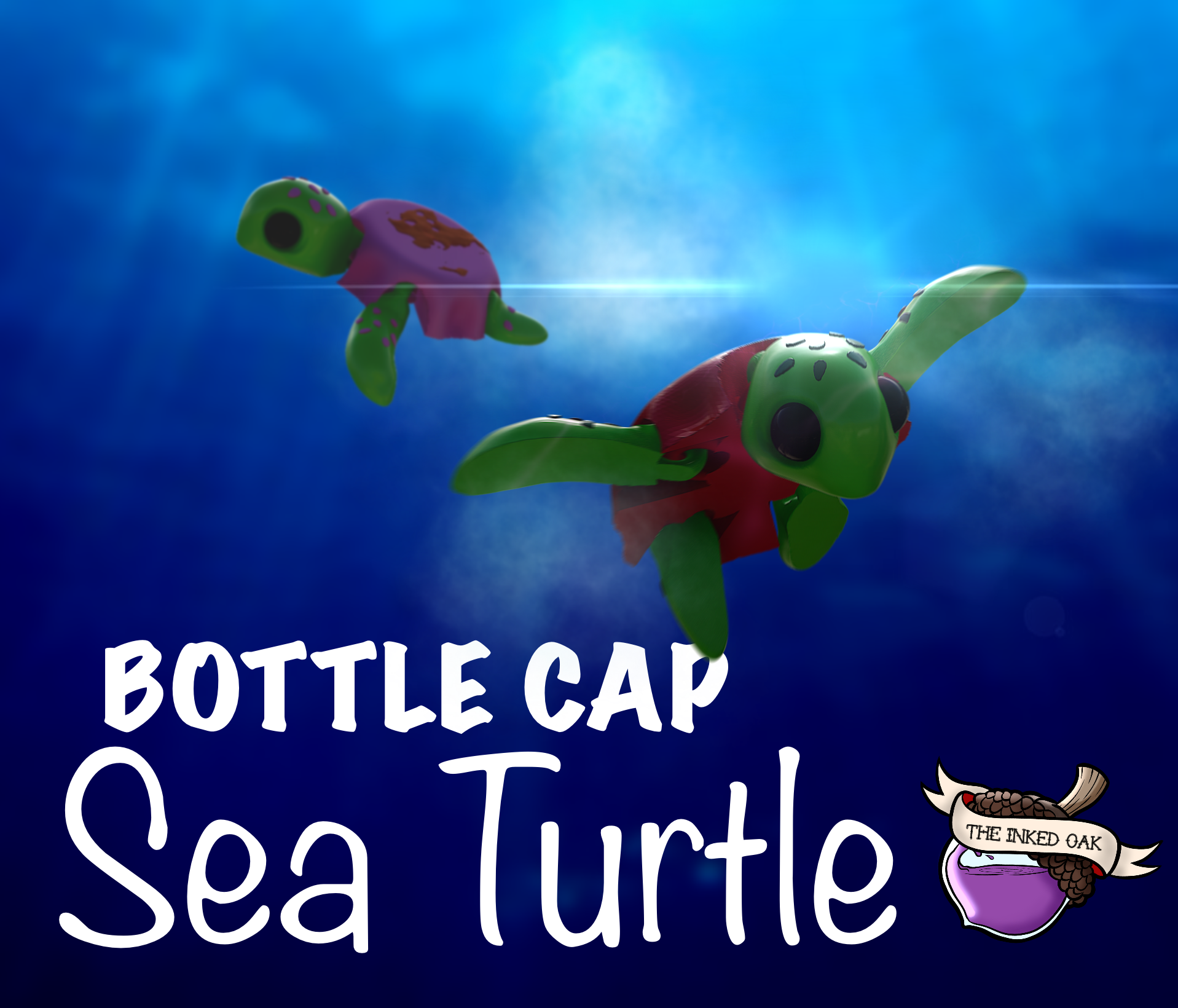 Bottle Cap Sea turtle