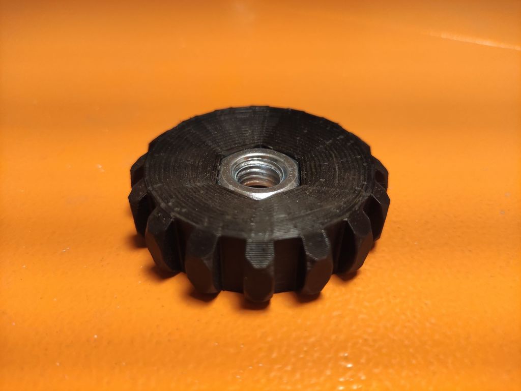 M12 screw nut knob