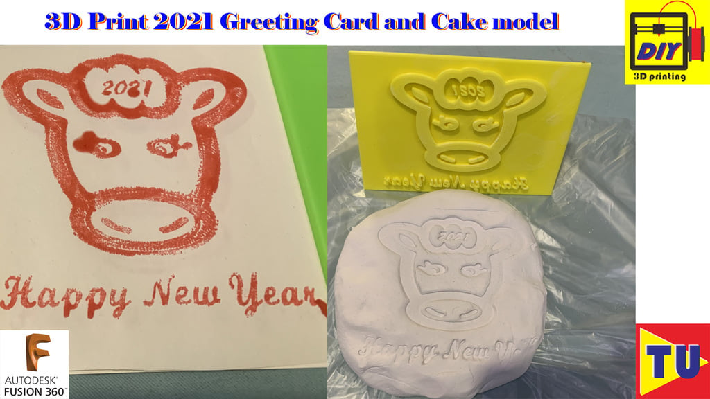 2021 greeting card model and cake model