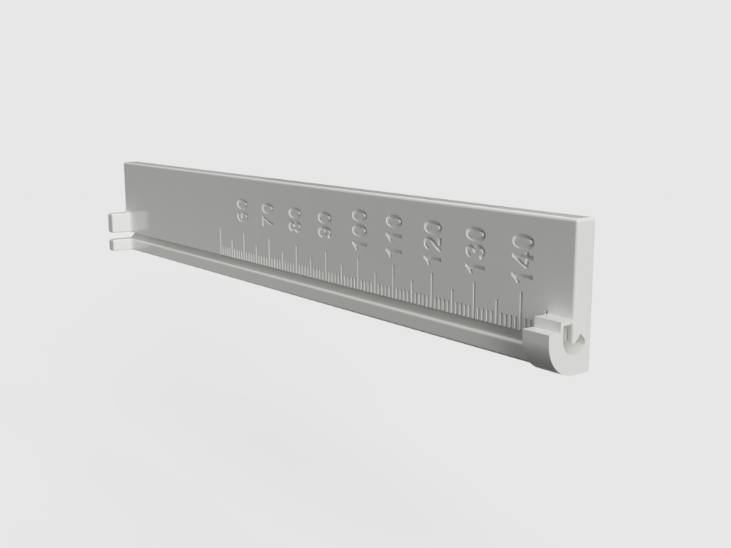 Extruder Filament Feed Calibration Ruler