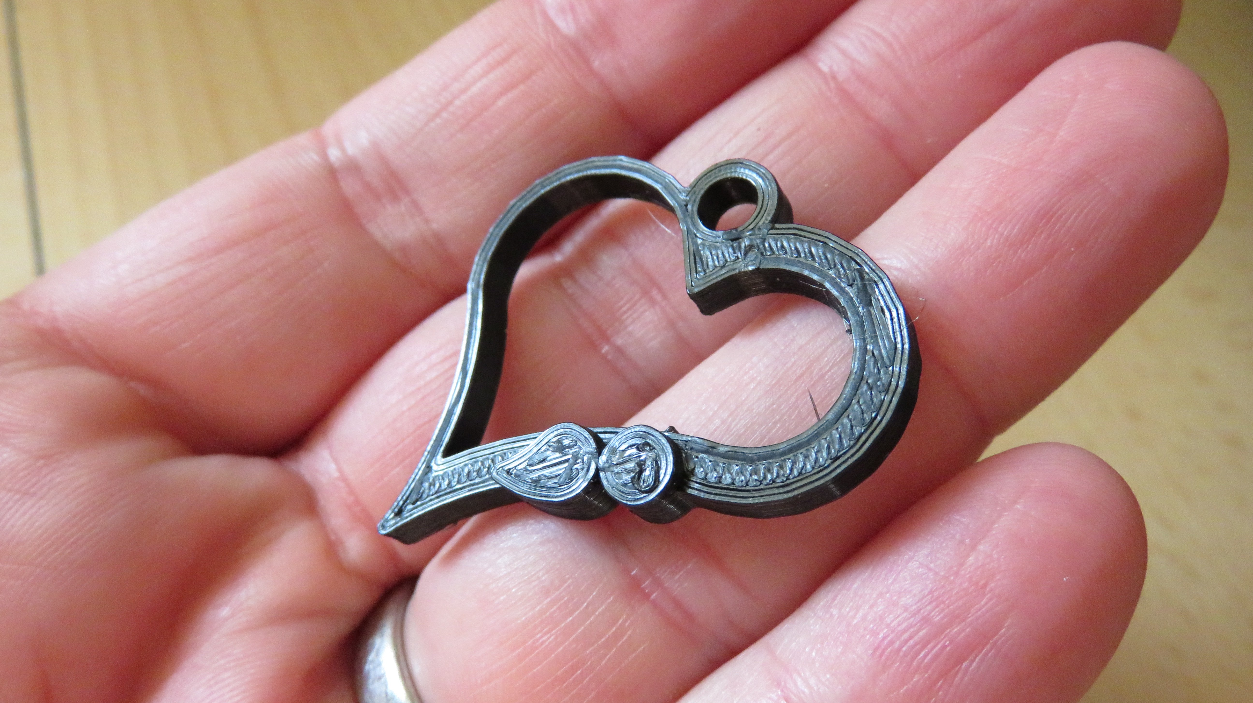 Heart Semi-Colon Keychain