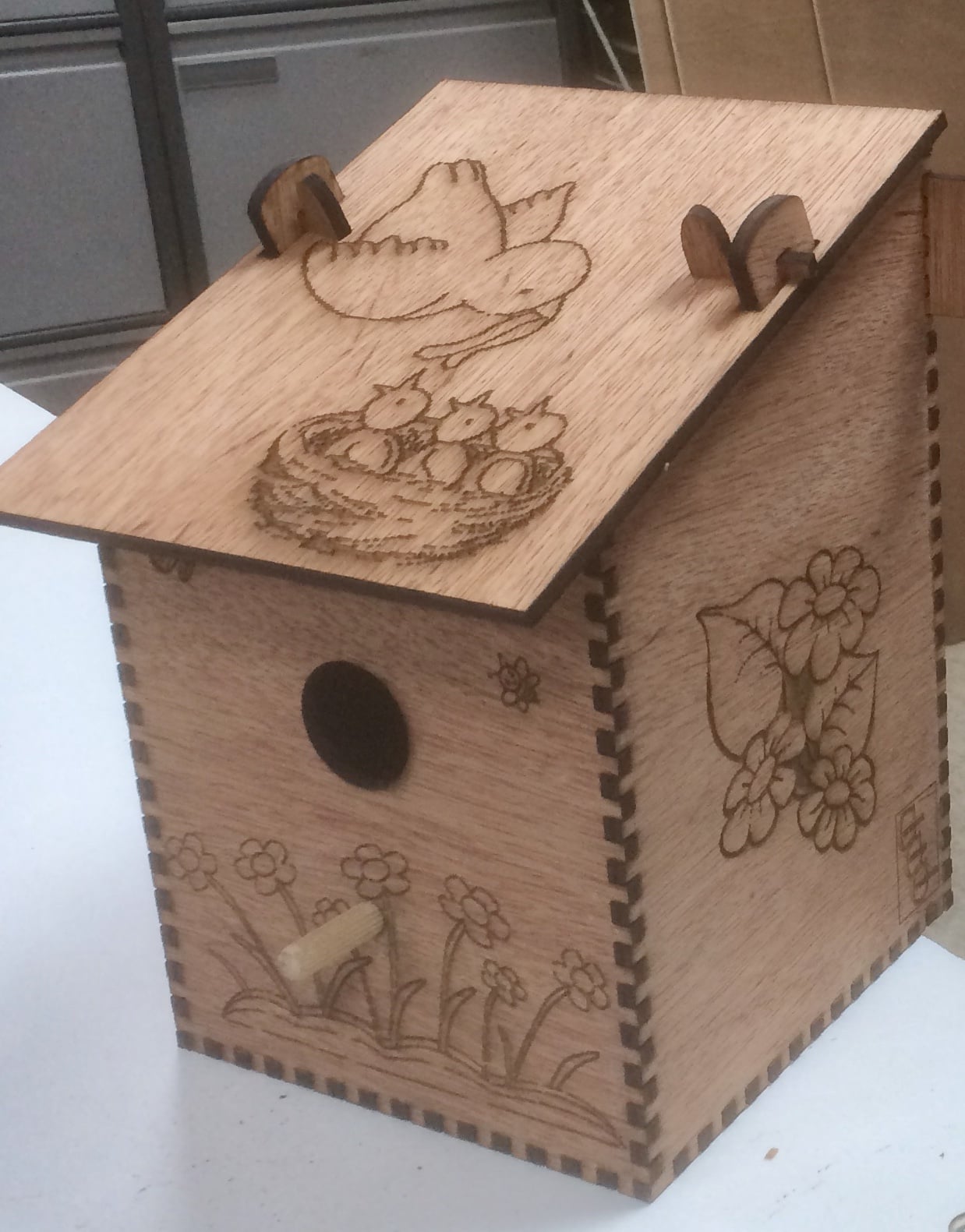 Plywood Bird Nesting Box