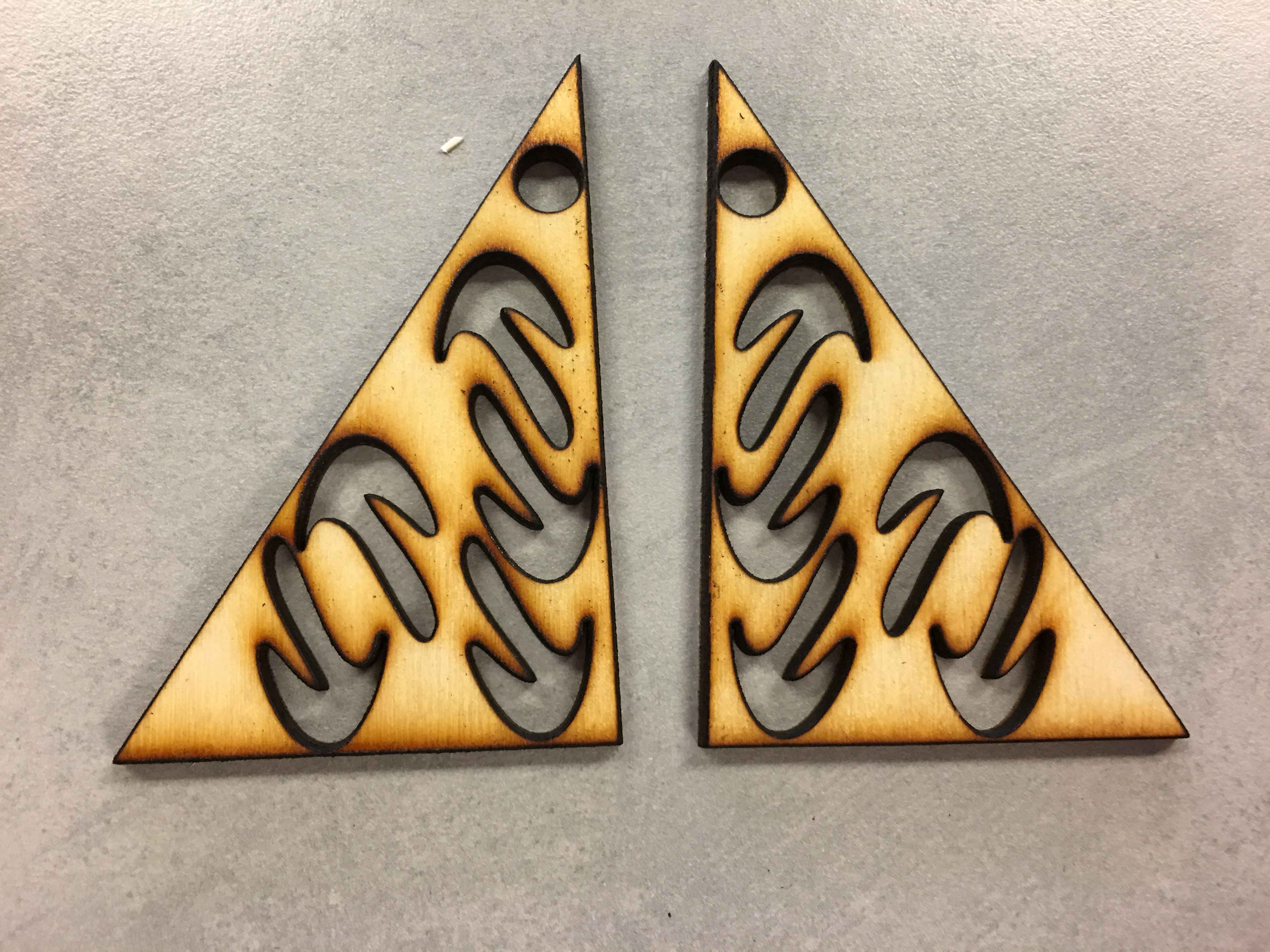Triangle Holes Earrings