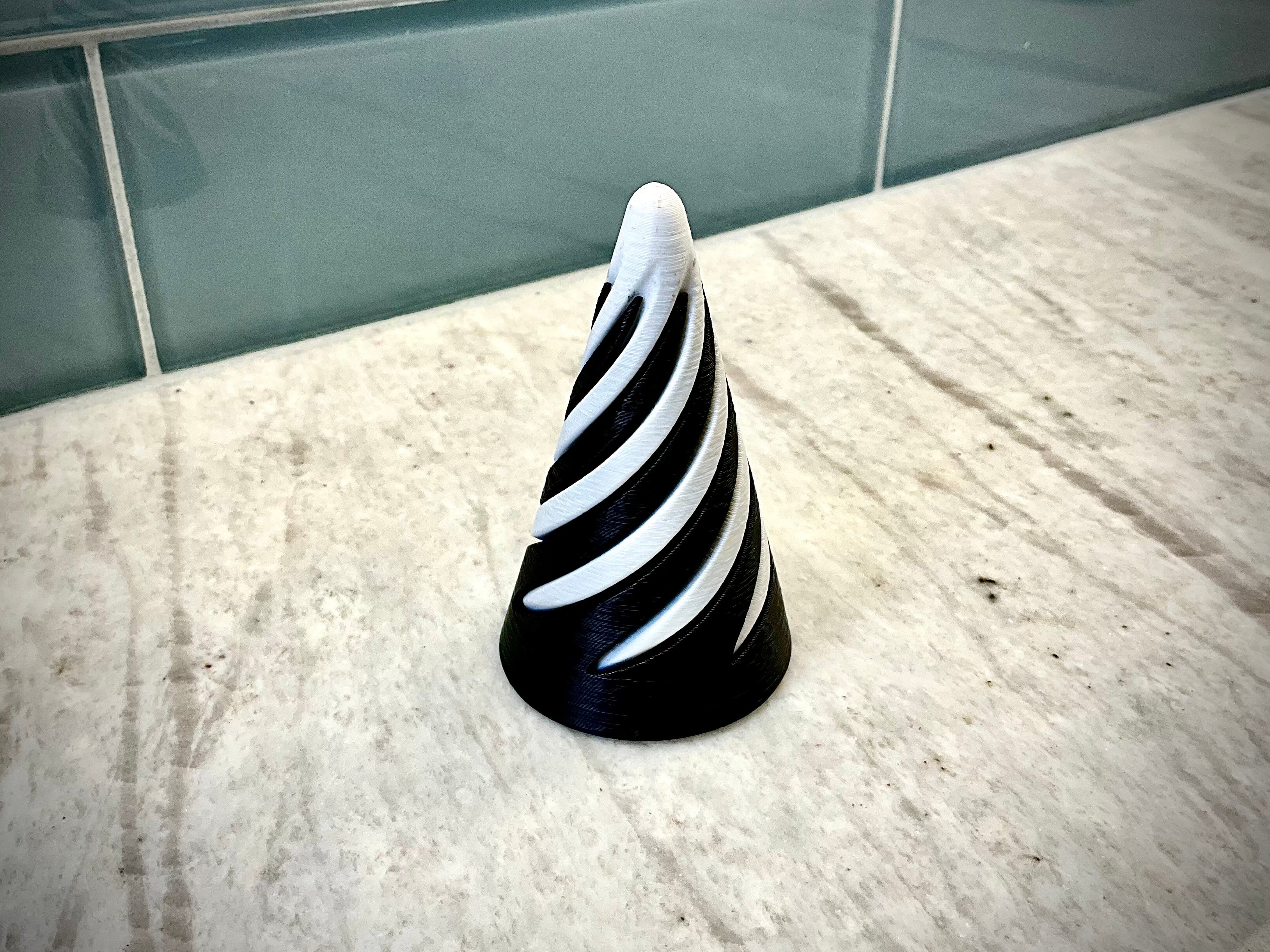 Ultra Durable Cone Fidget Passthrough Spiral Toy