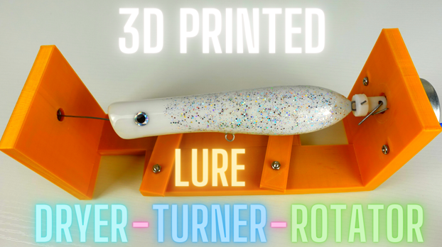 3d printed lure turner lure dryer lure rotator