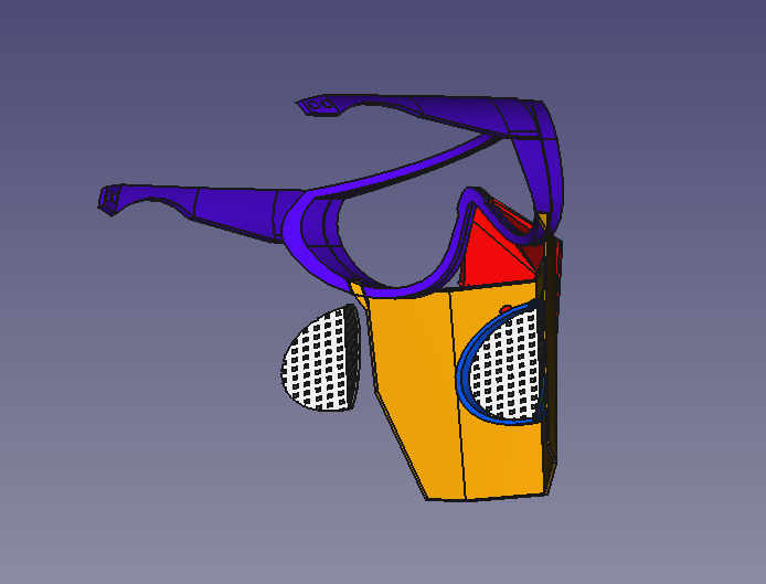 Mascara y gafas en uno