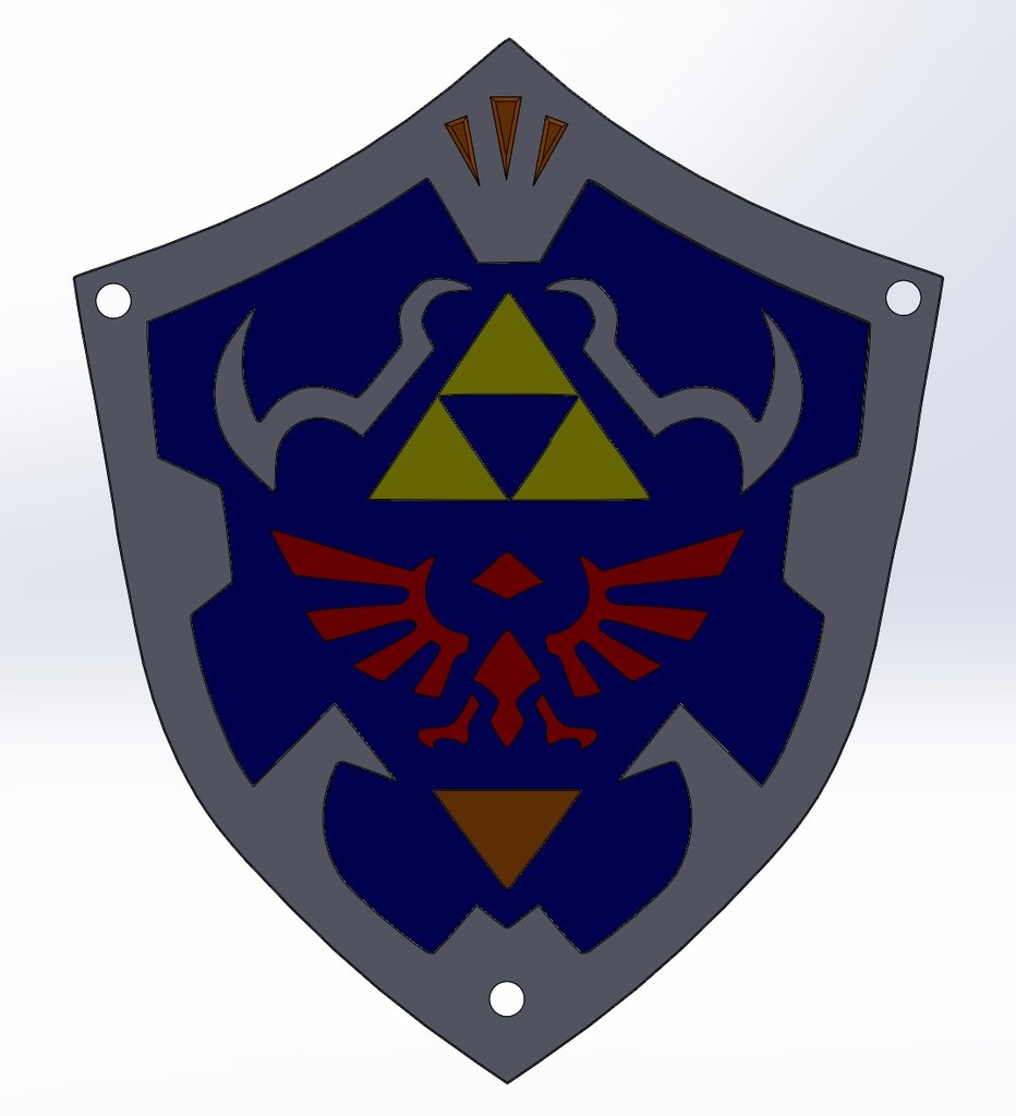 BOUCLIER Zelda  Ocarina of Time N64(SHIELD) - key chain version