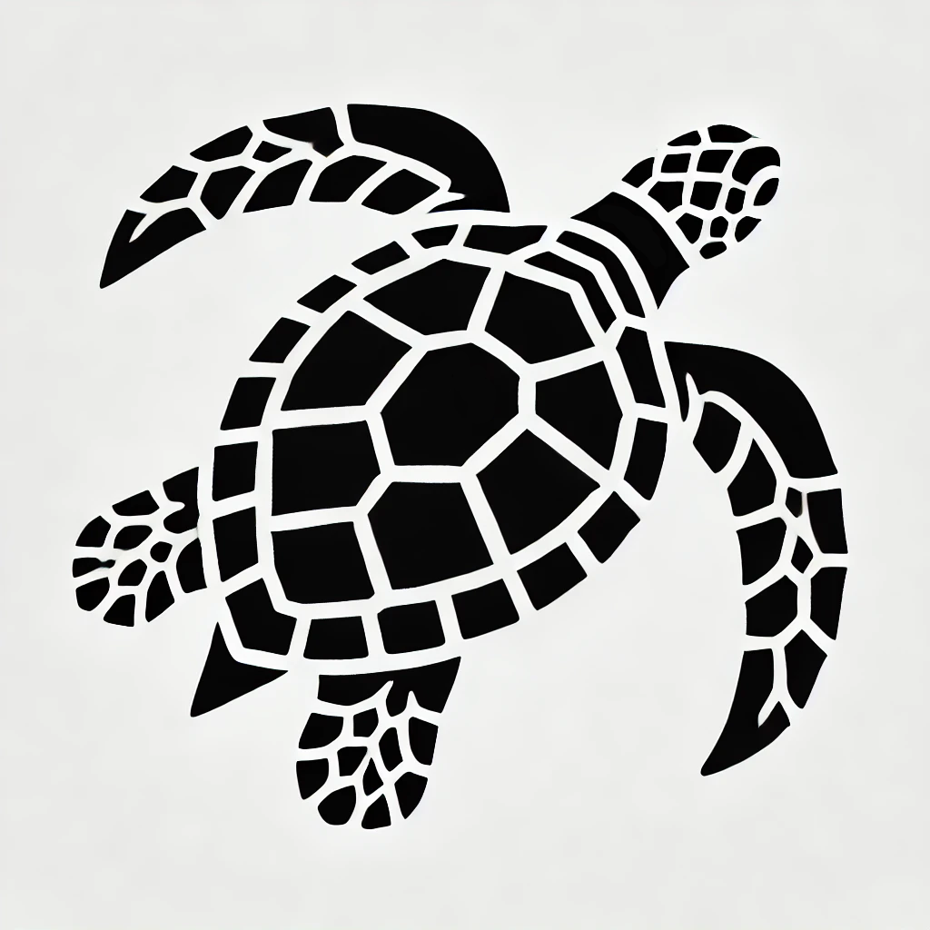 Sea Turtle Stencil