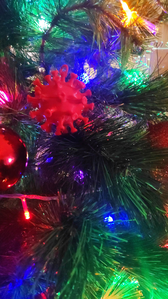 COVID christmas ornament