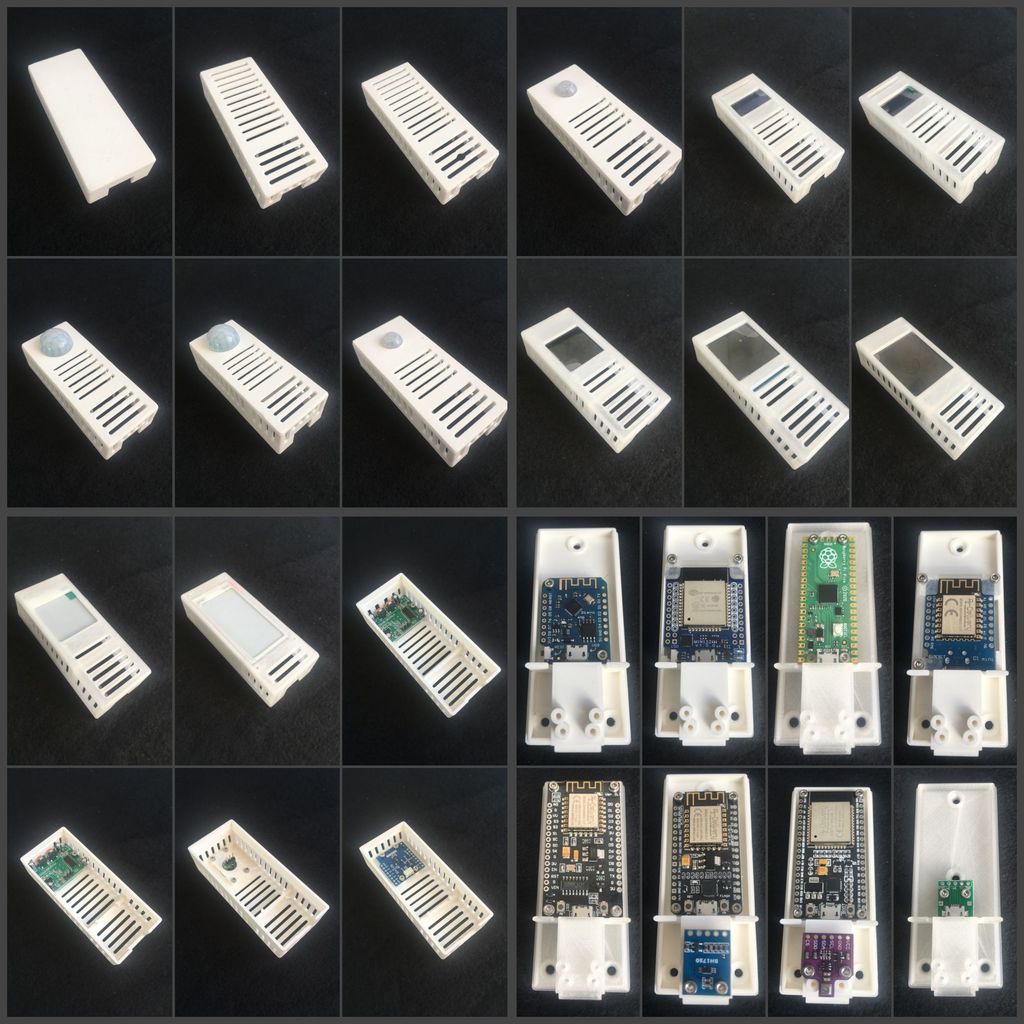 Gehäuse/case für ESP32- und ESP8266-Boards, Raspberry Pi Zero, Raspberry Pi pico, ESP32-CAM, diverse Sensoren und Displays
