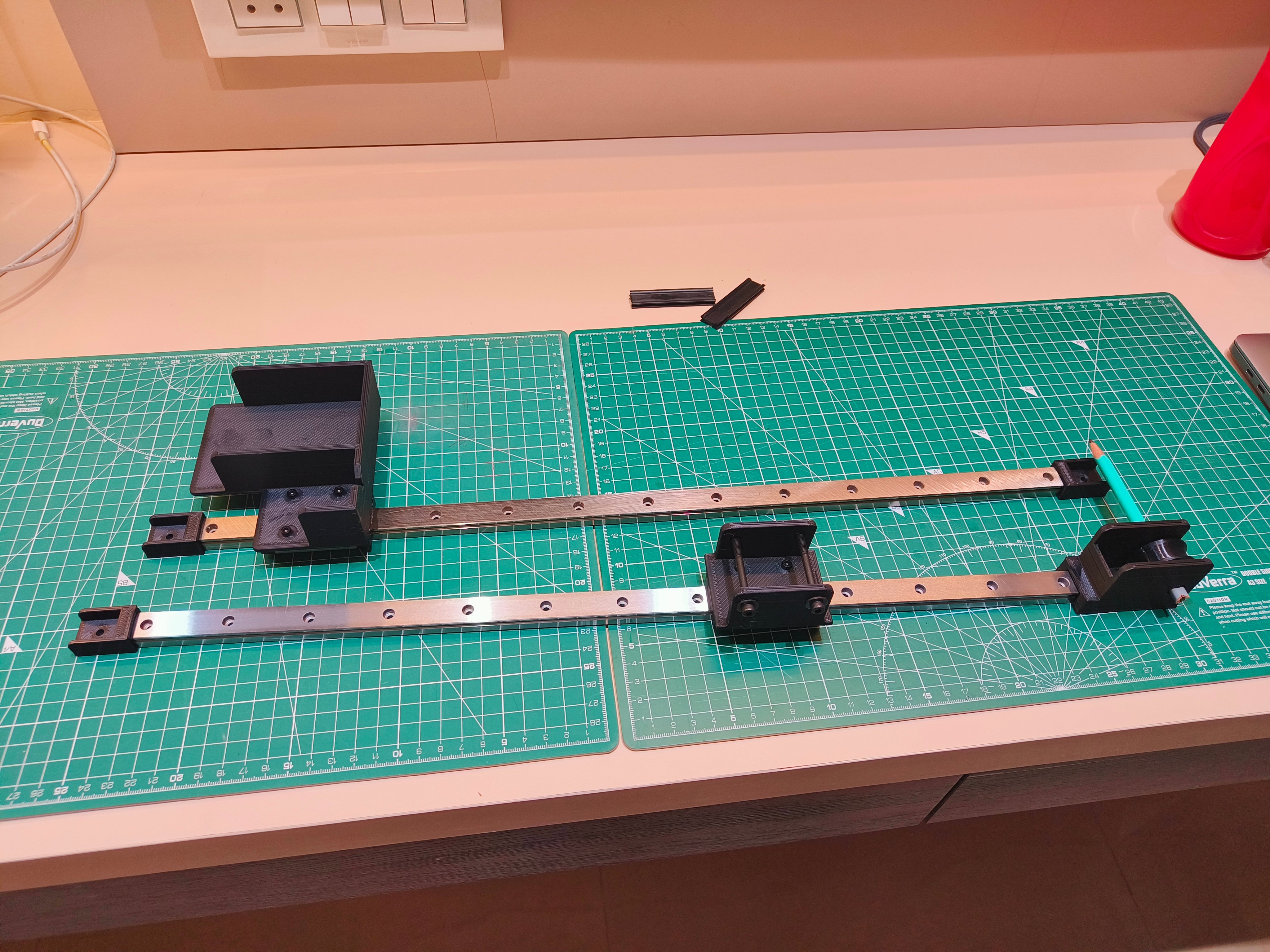 Paragliding line length trim check/measure
