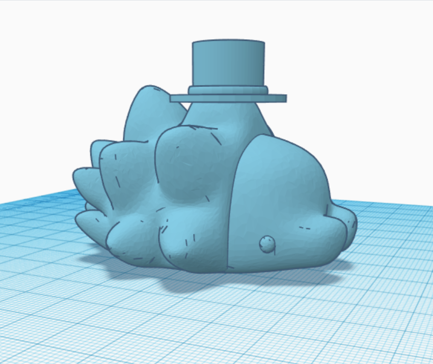 snom with a hat
