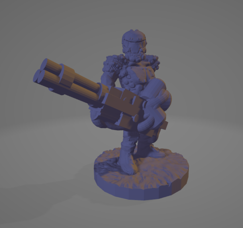 Minigun Space Soldier