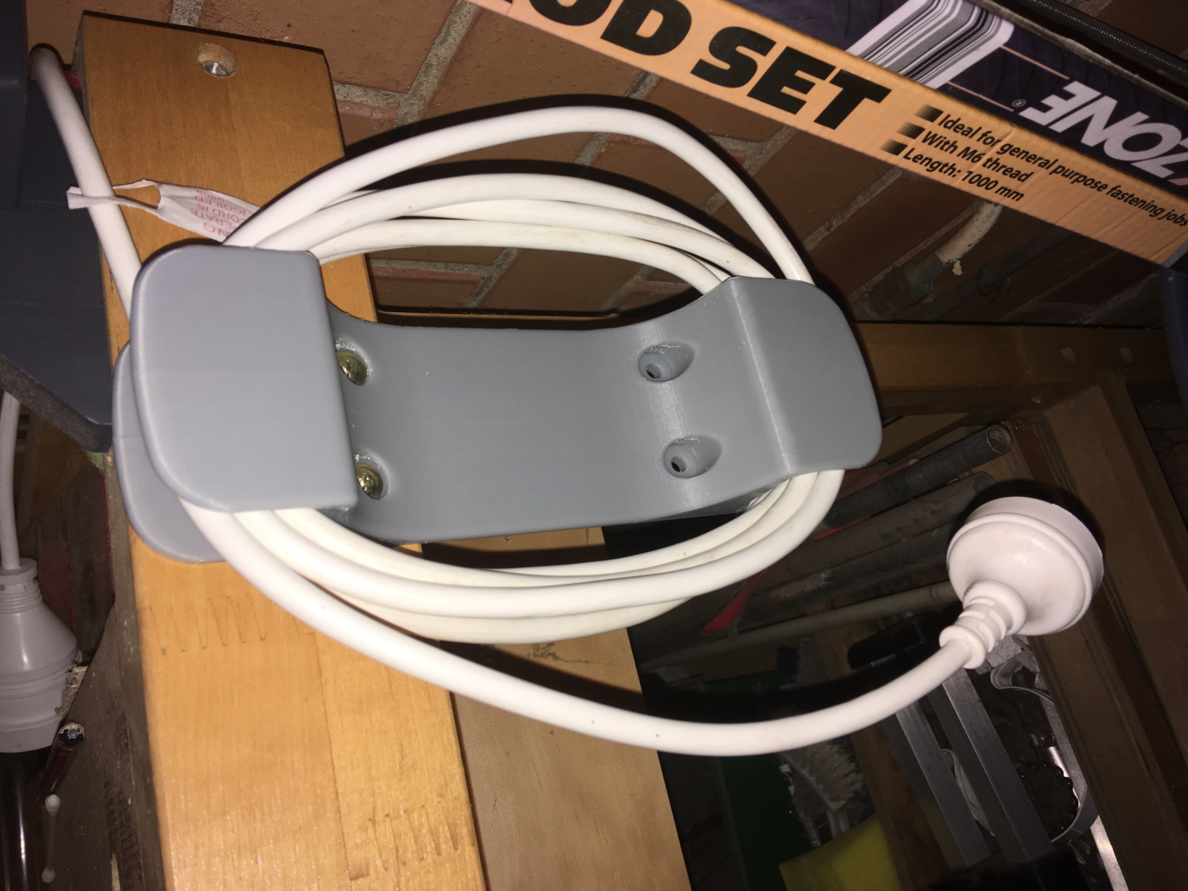 Power cable storage/wrap