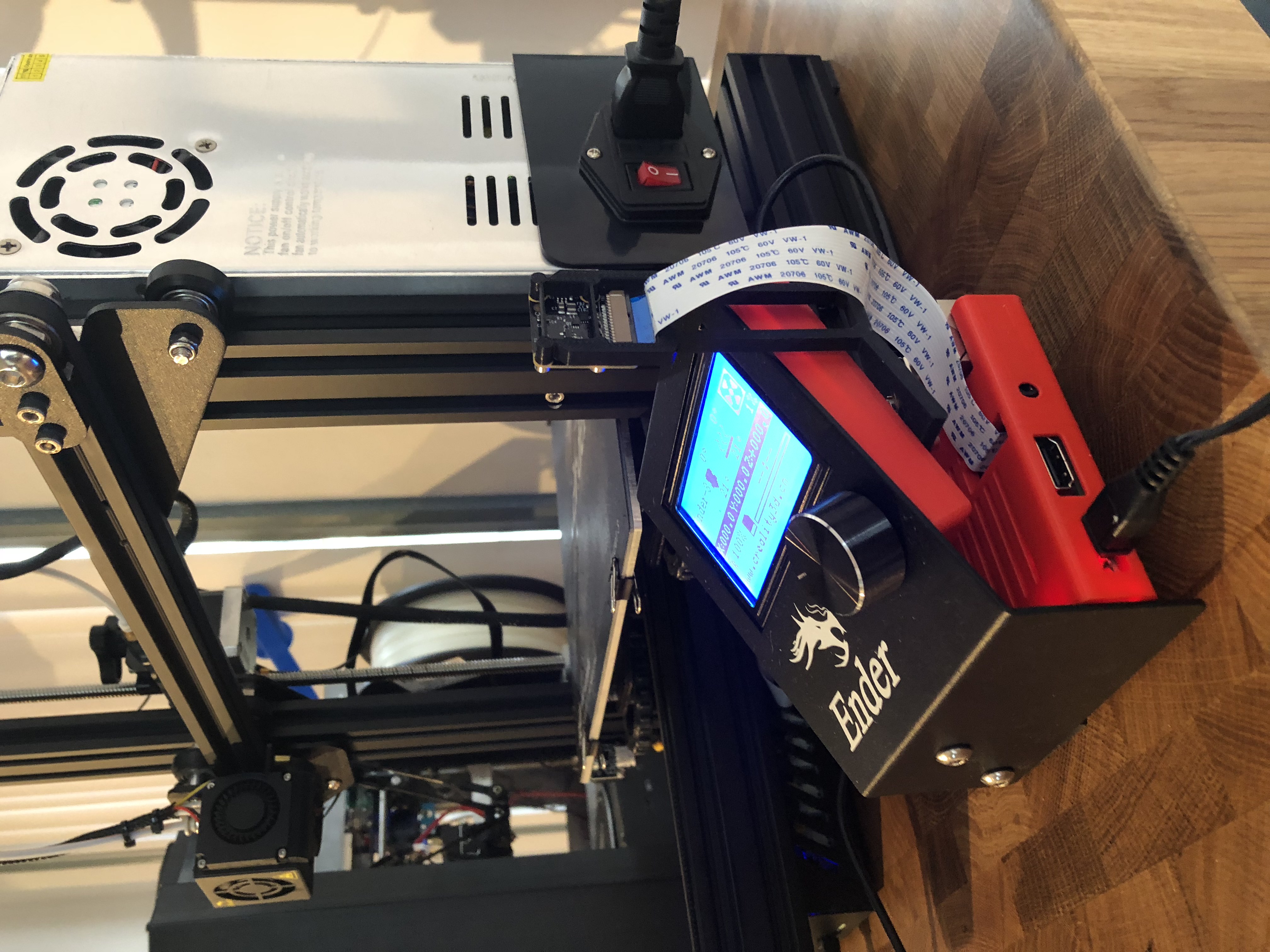 Ender 3 Raspberry Pi Camera Mount