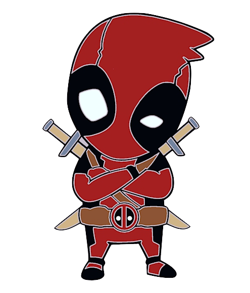 Badge chibi Deadpool