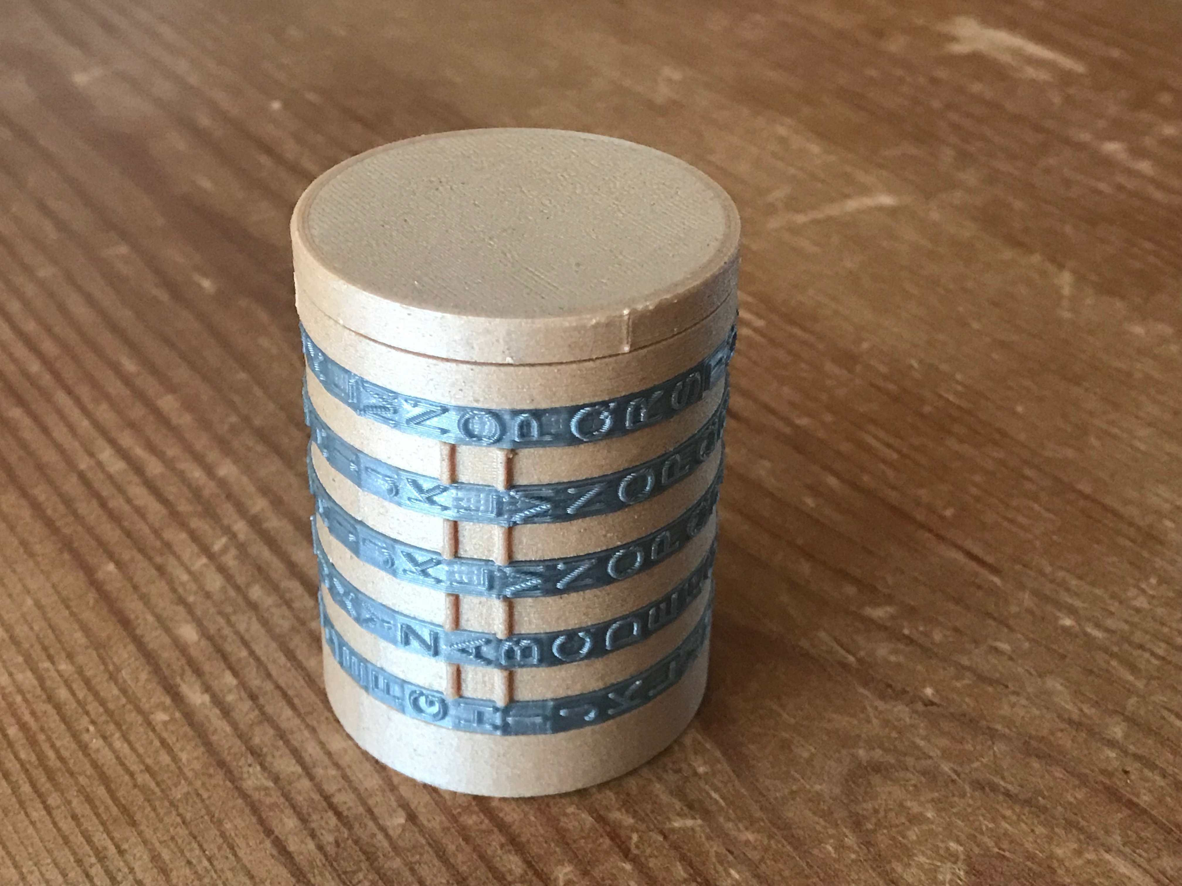 Fully configurable cryptex
