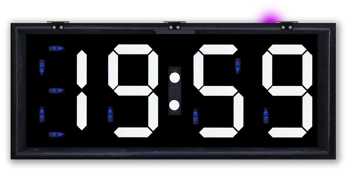 Miniatura 2 do modelo 3D 7 Segment Display Servo Clock