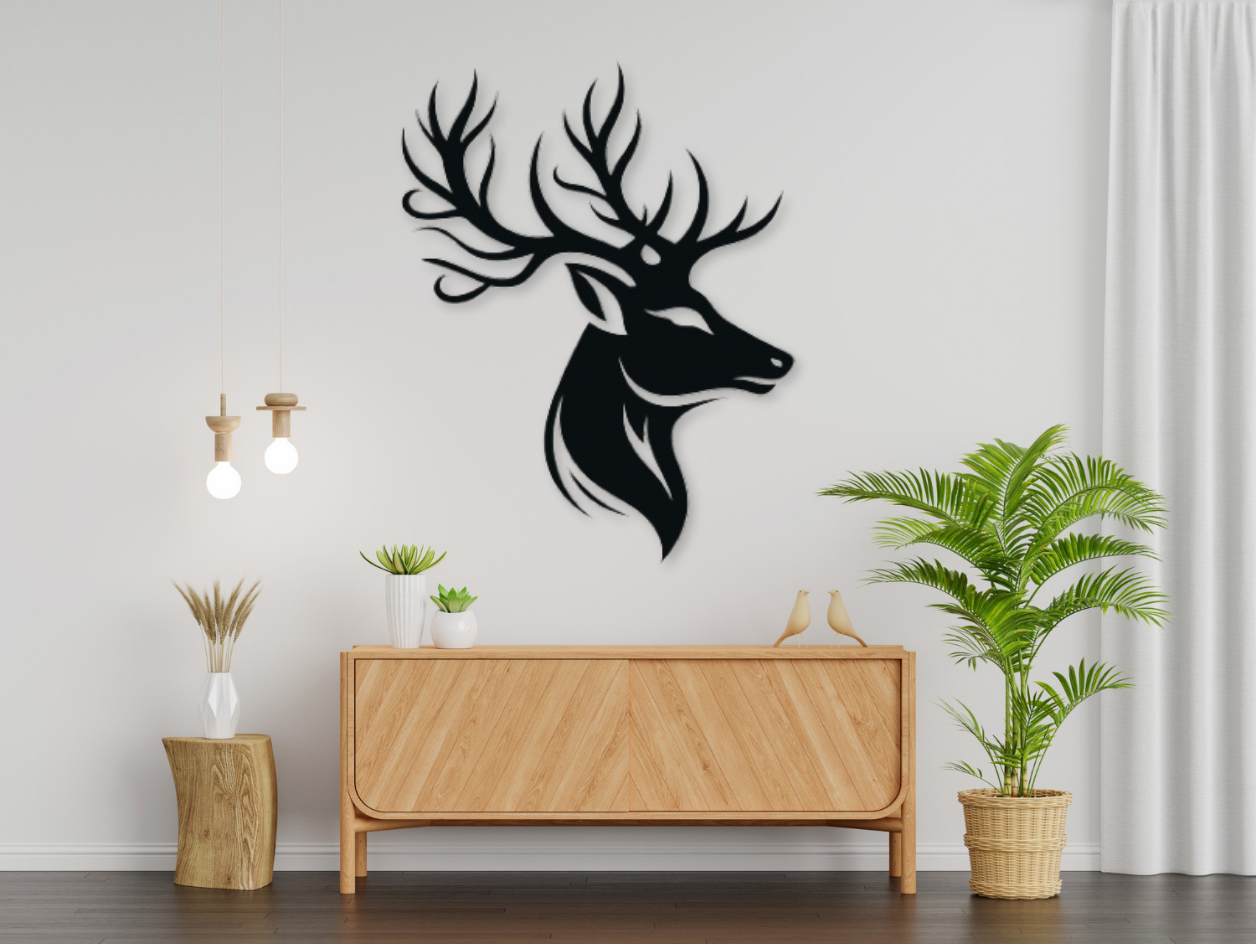 Deer Wall Sculpture