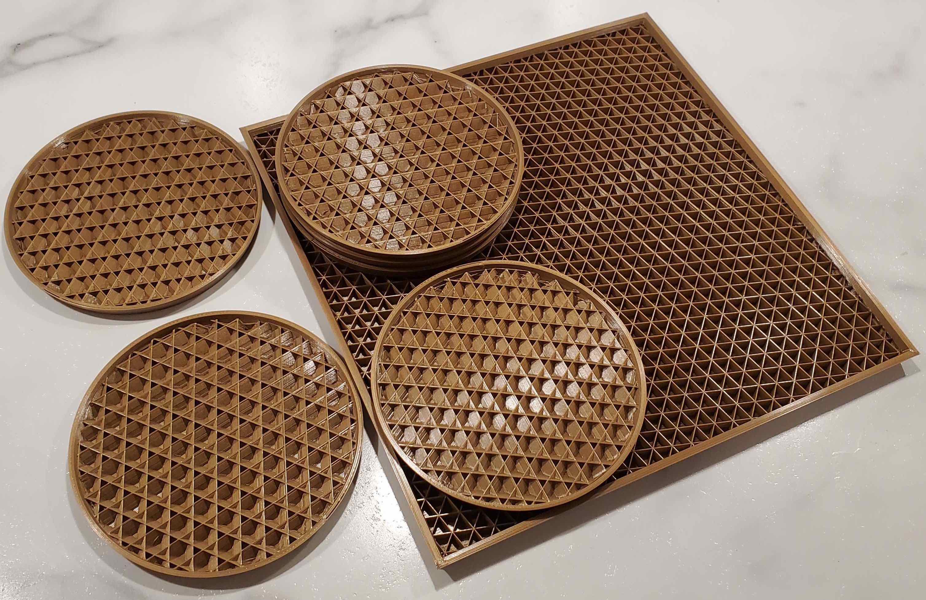 Infill Tray with Infill Coasters