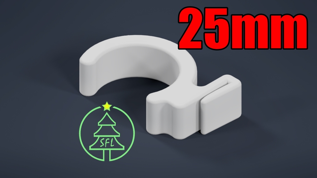25mm PVC Pipe to Soffit Trim Clip