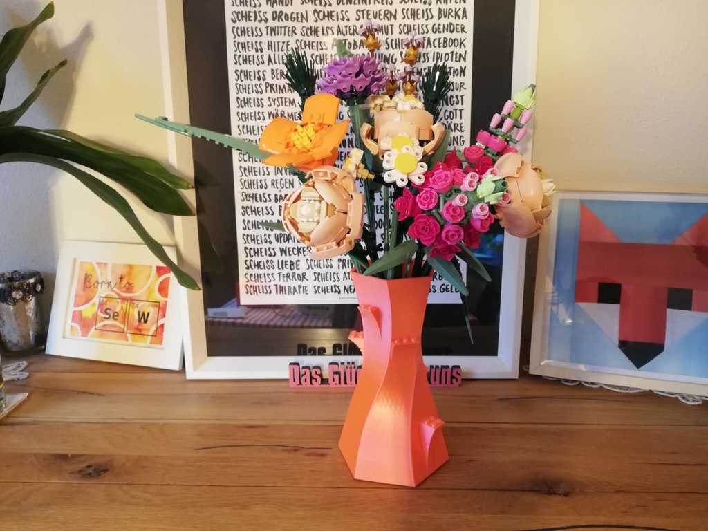 Vase with LEGO Studs (for Flower Bouquet #10280