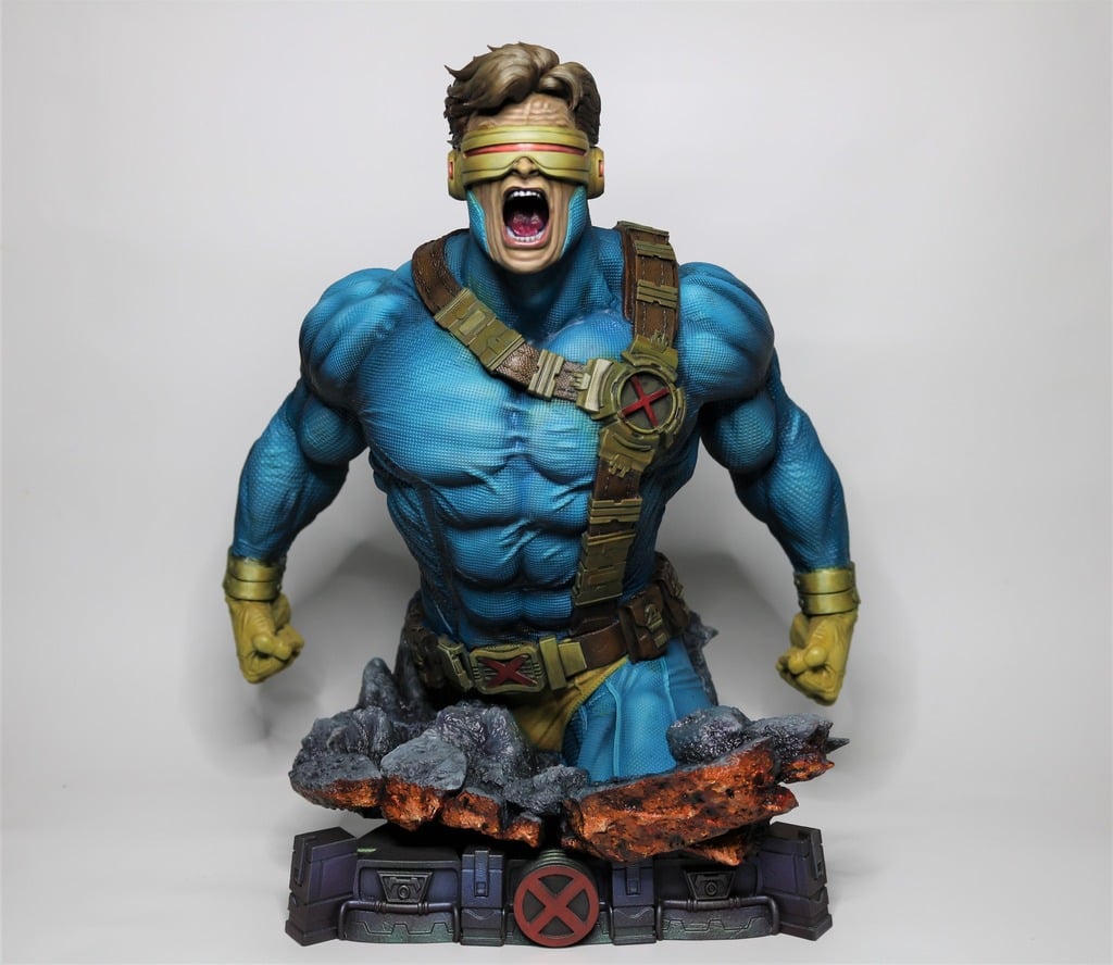 WICKED MARVEL CYCLOPS BUST: TESTED AND READY FOR 3D PRINTING