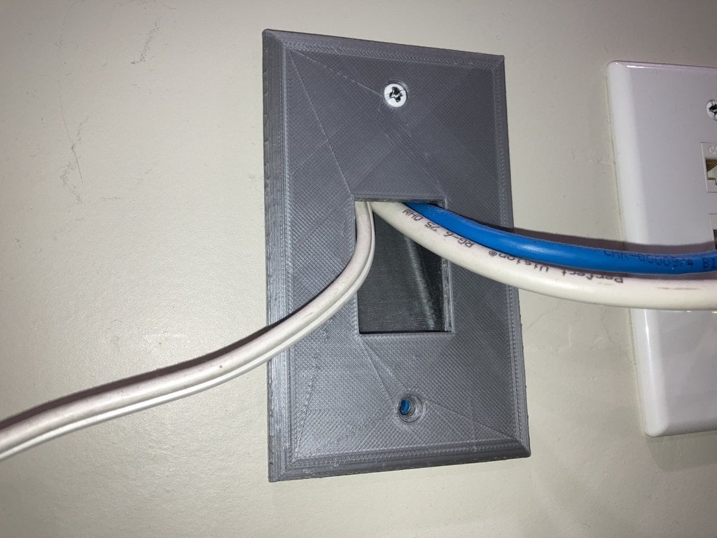 Wall Plate Cable Pass Through