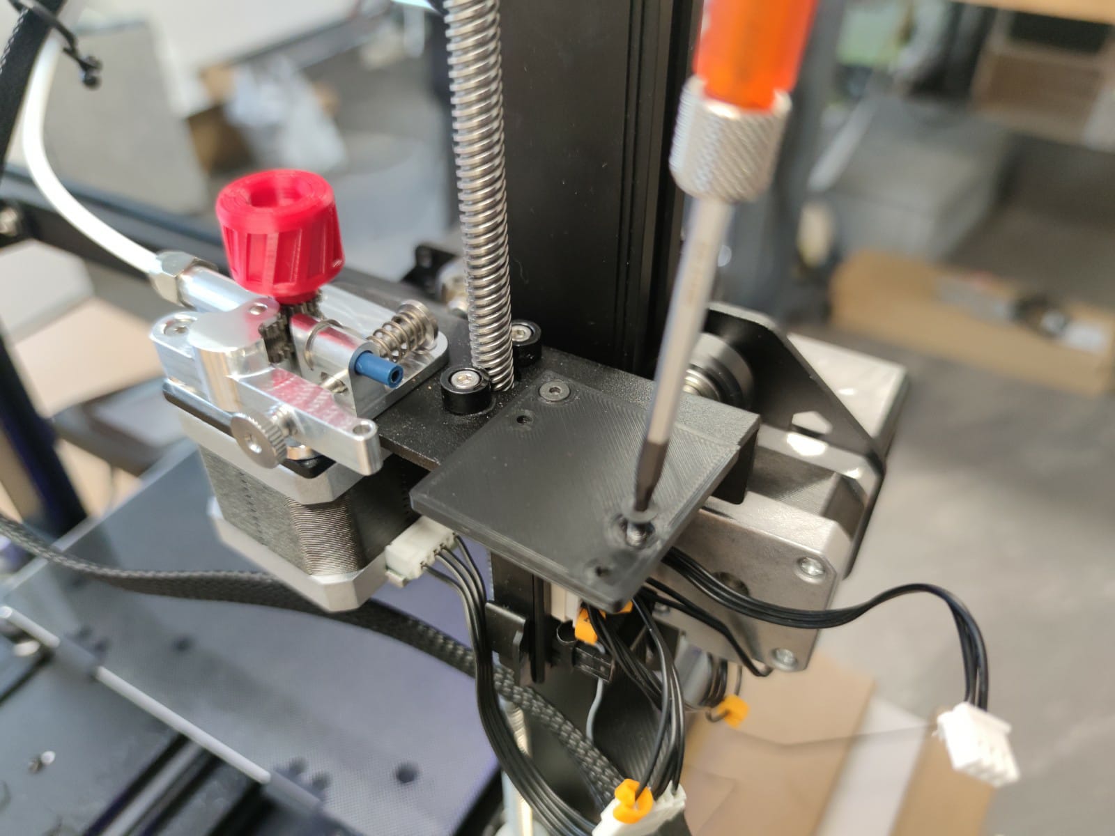 CR-6 SE / Max Micro Swiss Dual Gear Extruder Filament Runout Sensor Mount